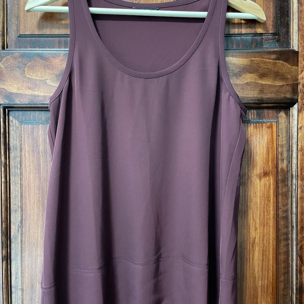 Brass All Day Tank in Fig, XS